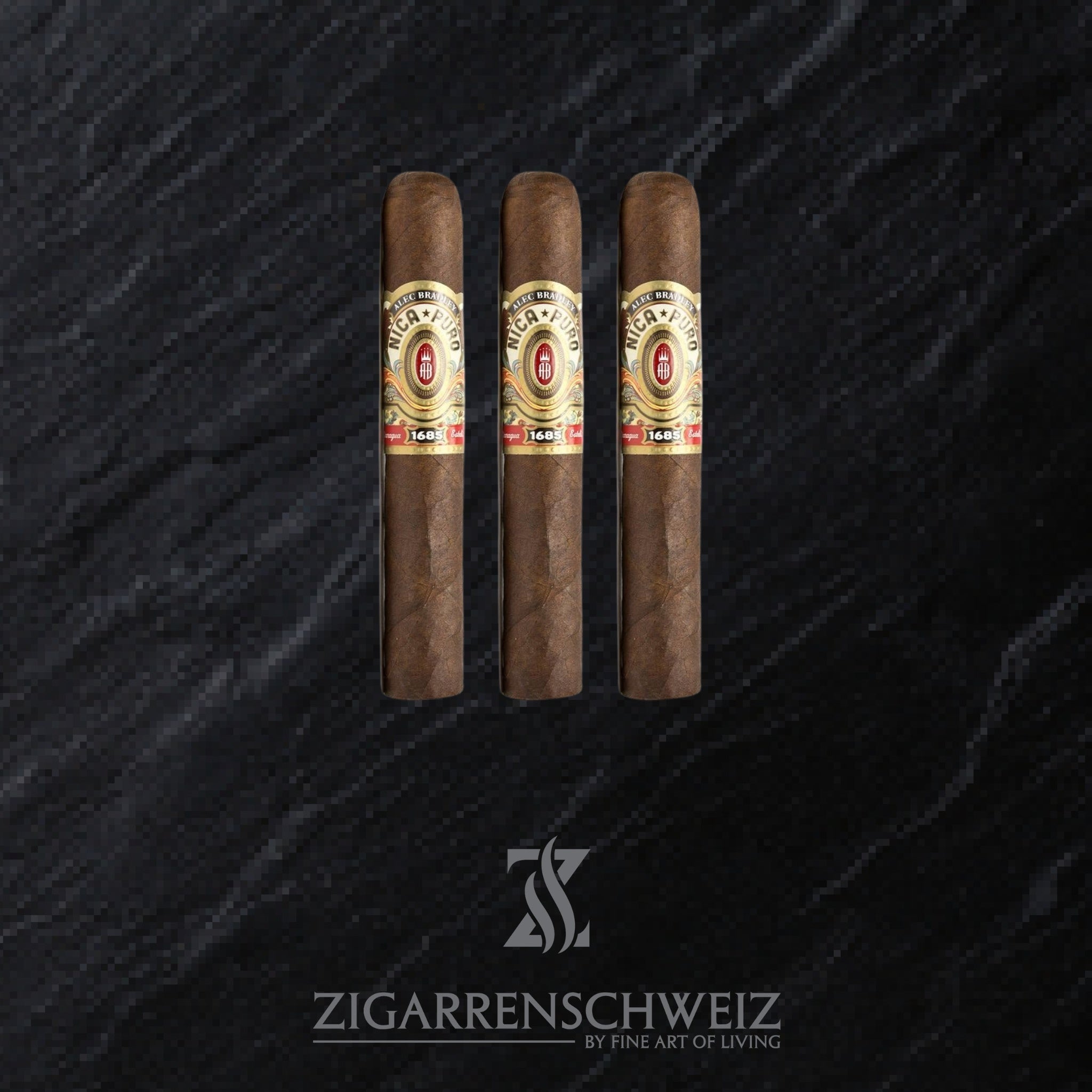 3er Etui Alec Bradley Nica Puro Zigarren im Robusto Format