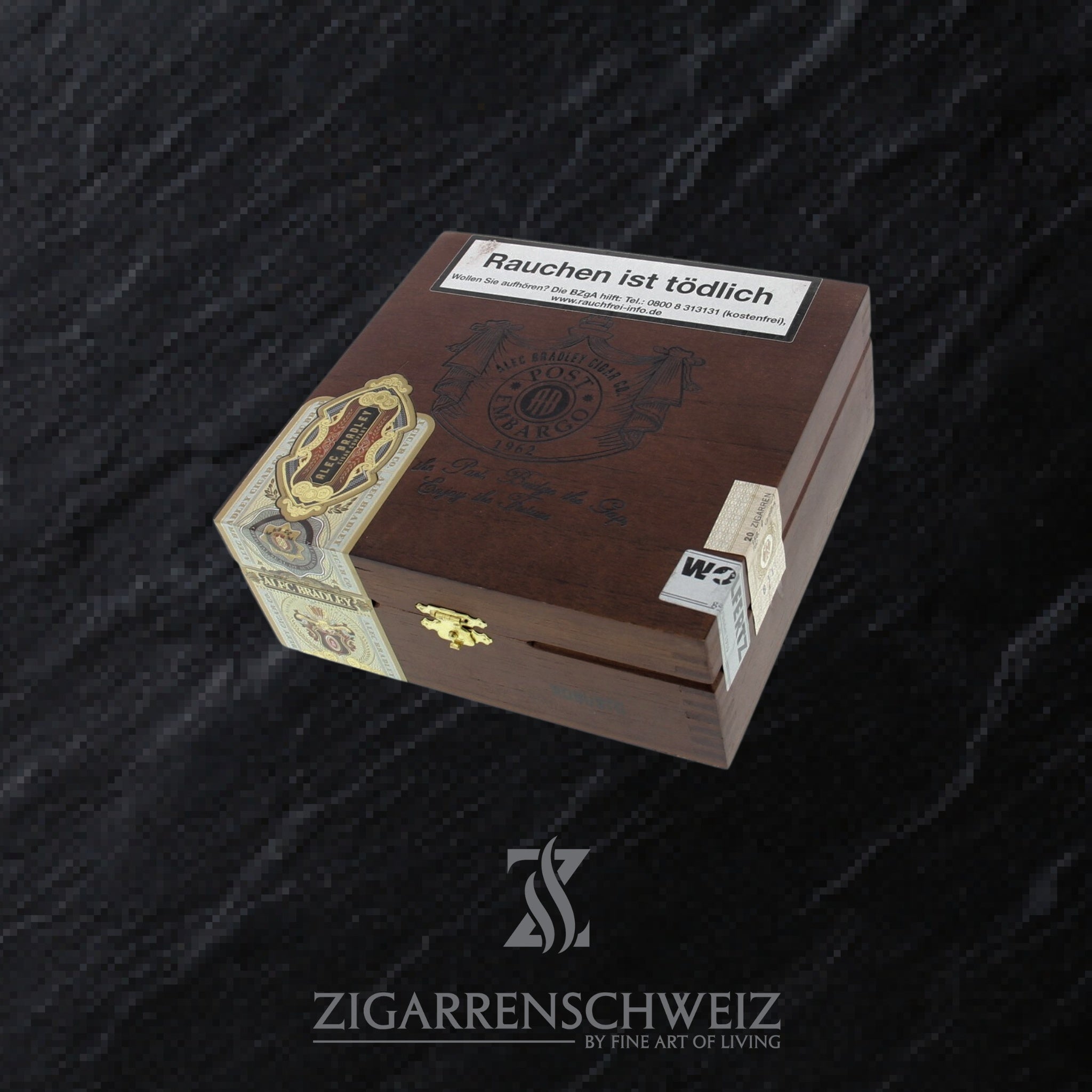 geschlossene Kiste Alec Bradley Post Embargo Zigarren im Robusto Format