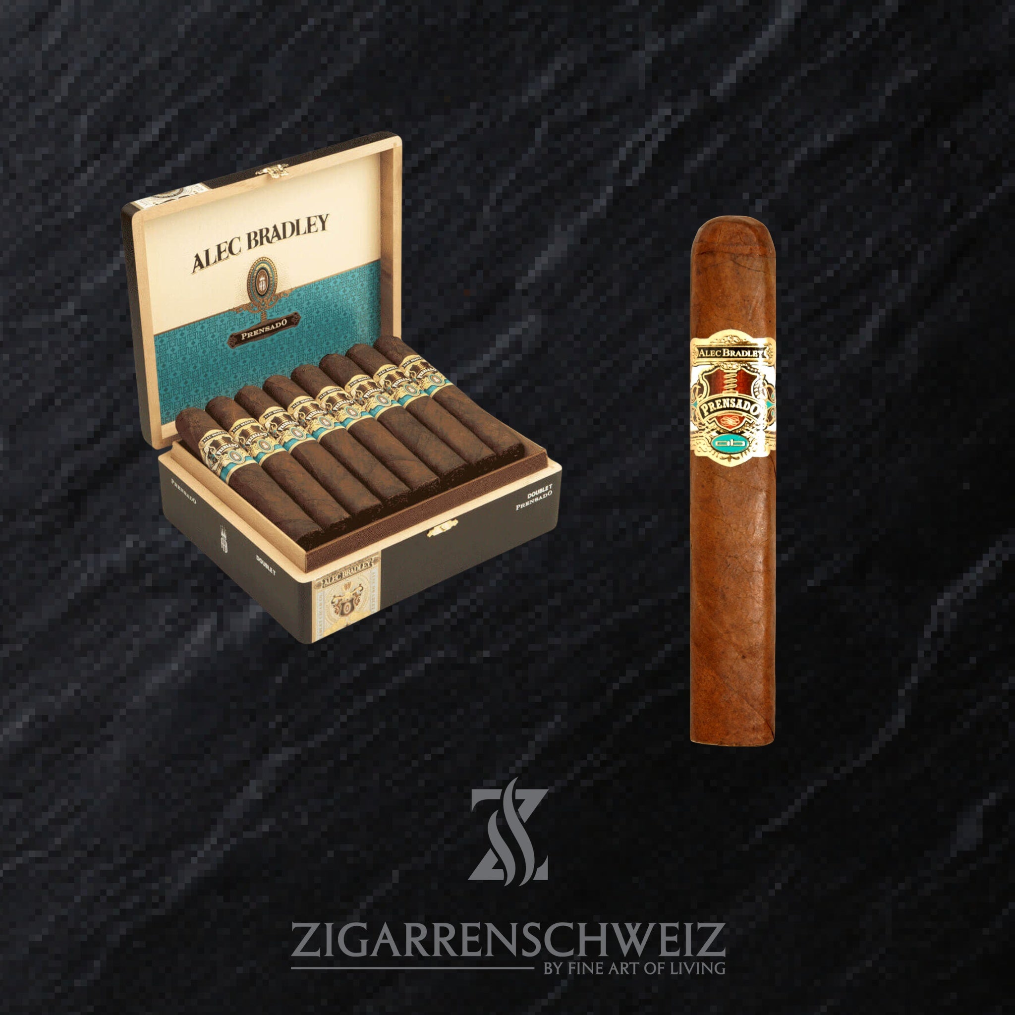 Alec Bradley Prensado Double T Zigarren Kiste offen