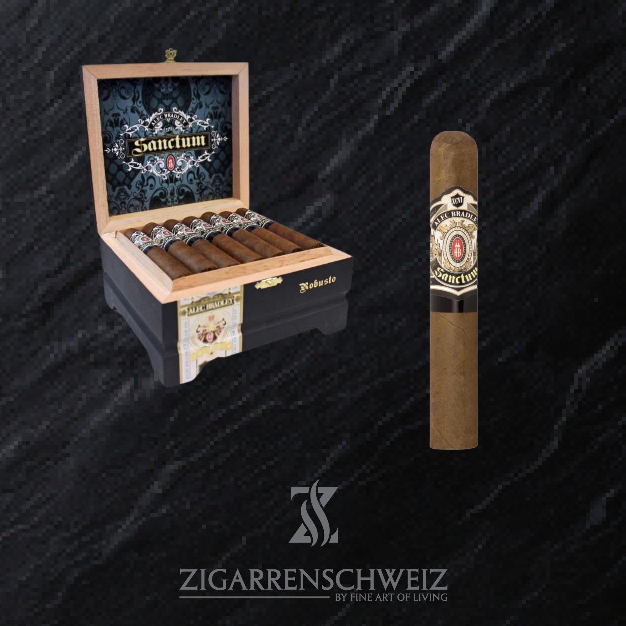 Alec Bradley Sanctum Robusto Zigarren Kiste offen