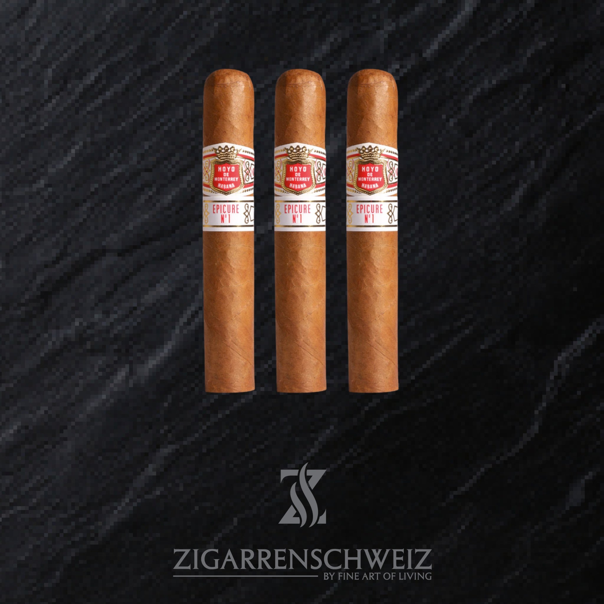 3er Etui Kiste Hoyo de Monterrey Epicure No. 1 Zigarren